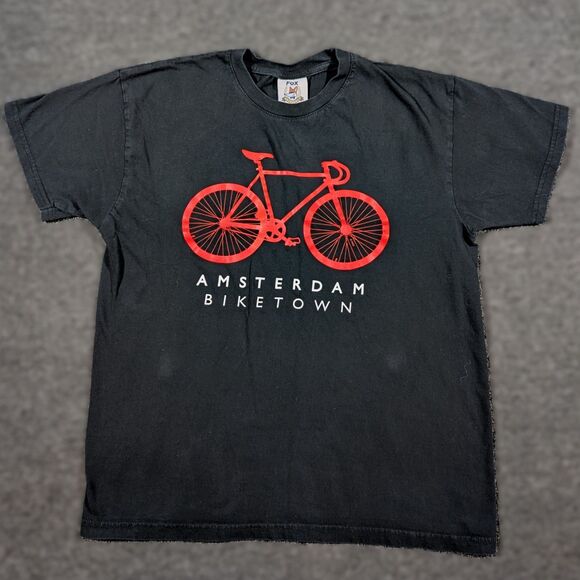 Fox Originals Amsterdam Women’s S Shirt Black Biketown Short Sleeve Cycling - Picture 1 of 6